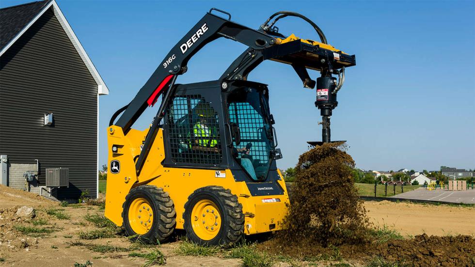 POSTHOLE AUGER ATTACHMENT FOR SKIDSTEER